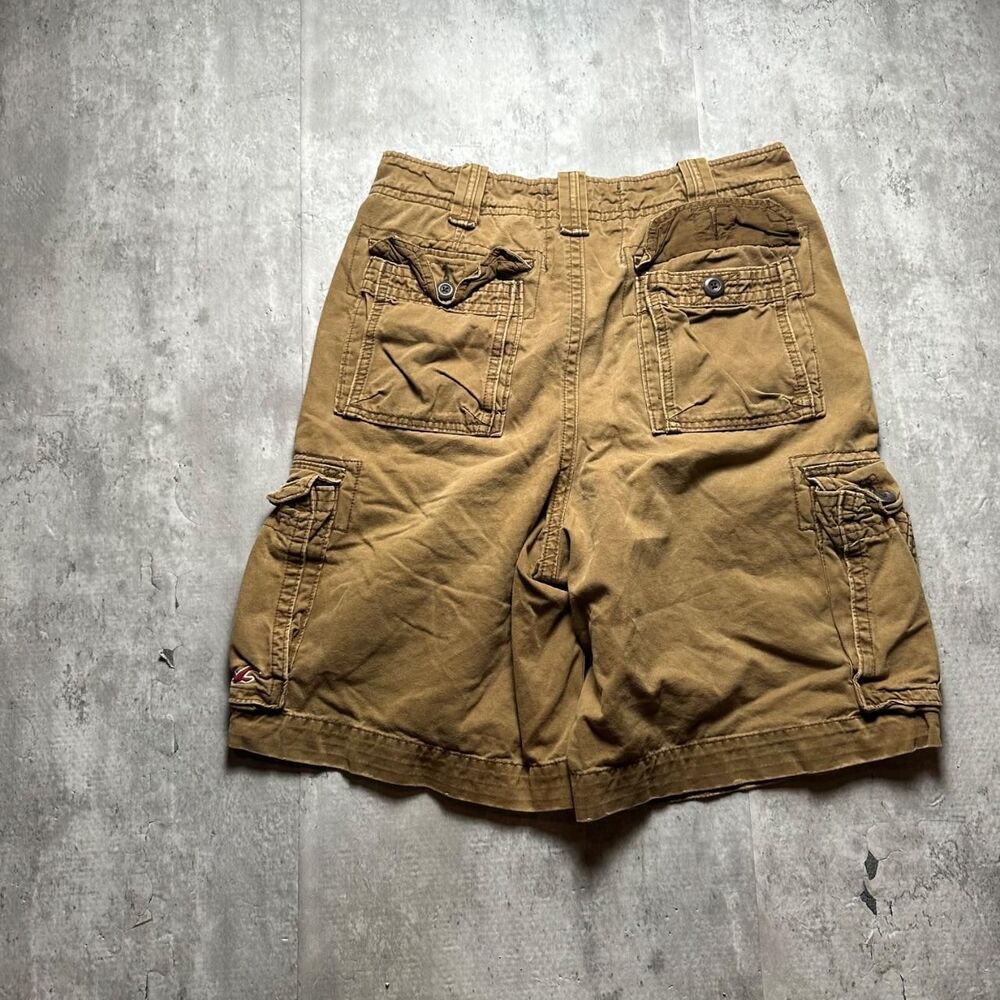 Hollister-co Men's Tan and Brown Shorts - Picture 5 of 7
